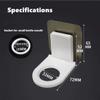 TORMUND Wall Hanging Shampoo Holder Stand for Multipurpose Adhesive Shampoo Holder Hand Body Wash Conditioner Organizer Shower Gel Bottle Holder Shampoo Holder Hook (Bottle Not Included) (4) view 2
