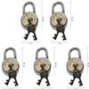 Satyam Active 65MM-8 Levers- 3 Keys Hardened Shackle Padlock-5pc view 3