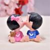 Pride Store Kissing Couple with Magnet on Lips Random Article Valentine's for Girlfriend, Boyfriend, Wife, Husband, Him, Her Showpiece Couple (Multicolour Cute Kissing Couple) view 1