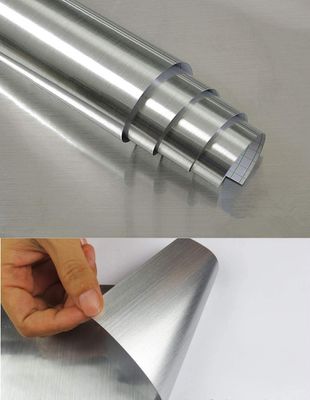 SIA VENDORS? Silver Wallpaper Self-Adhesive Peel and Stick Refrigerator Speaker Dryer Cabinet Oven Appliances Furniture Renovation Bathroom Kitchen Bedroom (24x118)
