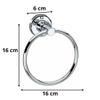 Cossimo Round Hand Towel Ring/Holder for Bathroom/Towel Hanger Washbasin and Napkin Holder Stand for Kitchen/Bathroom Accessroies - (Pack of 1), Stainless Steel view 2