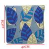 House of Quirk Polyester Throw Cushion Cover (Cover Only, No Insert, 16.5x16.5 inch, Flower - Birch Blue, 6) view 2