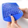 SC Mart Ice Tray, Ice Cube, 160 Gird Silicone Ice Cube Small Square Shape Maker Tray, Very Use Full in Summer(Multicolor) 2pcs view 3