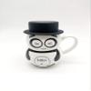 The Click India Ceramic Snowman Mug/Cup with Silicon Lid Cover Christmas Gifts for Kids Childrens Girls Coffee Mug/Cup-1 Piece 300 ml (Multicolor) (Snowman White) view 3