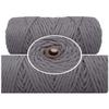 DK Craft Touch Twisted Macrame Pure Cotton Cord for Macrame DIY and Other Projects (Ash Grey, 4mm Single Strand Ropes) view 2