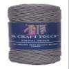 DK Craft Touch Twisted Macrame Pure Cotton Cord for Macrame DIY and Other Projects (Ash Grey, 4mm Single Strand Ropes) view 4
