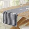 HOKIPO Cotton Ribbed 6 Seater Dining Table Runner (12x72 Inches, Grey, IN-277-GRY) view 1