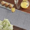 HOKIPO Cotton Ribbed 6 Seater Dining Table Runner (12x72 Inches, Grey, IN-277-GRY) view 2
