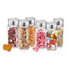 castanea glass jars for kitchen storage 1kg set, cube jar 1000 ml, airtight, transparent, Pack of 2 view 2