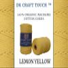 DK Craft Touch 4mm Macrame Cotton Cord,Threads/Rope for Craft Work,Plant Hanger Ropes 3 ply (Lemon Yellow, 4mm (100 metre Length Cord)) view 3
