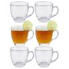 Zylam Square Shaped Crystal Clear Tea & Coffee Glass Cup Set of 6(170 ml) view 1