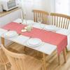 HOKIPO IN-281-R Cotton Ribbed Table Runner for Dining Table 6 Seater, 12x72 Inches, Red view 3