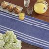 HOKIPO Cotton Ribbed Table Runner for Dining Table 6 Seater, (Blue, 12x72 Inches) view 2