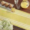 HOKIPO Cotton Ribbed 6 Seater Dining Table Runner, 12x72 Inches, Yellow (IN-273-YLW) view 2