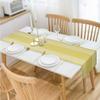 HOKIPO Cotton Ribbed 6 Seater Dining Table Runner, 12x72 Inches, Yellow (IN-273-YLW) view 3