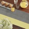 HOKIPO Cotton Ribbed Heat Resistant Table Runner for 6 Seater Dining Table, (12x72 Inches, Yellow, IN-275-YLW) view 2