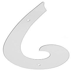 SSKR Plastic French Curve Pack of 2 Useful in Drawing Armholes and Neckline While Drafting Patterns for Tailors and Fashion Designing