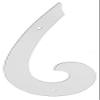 SSKR Plastic French Curve Pack of 2 Useful in Drawing Armholes and Neckline While Drafting Patterns for Tailors and Fashion Designing view 1