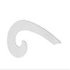 SSKR Plastic French Curve Pack of 2 Useful in Drawing Armholes and Neckline While Drafting Patterns for Tailors and Fashion Designing view 2
