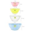 Enrich Plastic Microwave Safe Plastic Frosty Mixing Bowl (Multicolour , 750ml, 1250ml, 2000ml, 3000ml) - Set of 4 pcs view 2