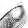 2Heet Steel Kitchen Fruit Vegetable Rice Washing Baskets Strainer Drainer with Handle Pic-1, Silver view 3