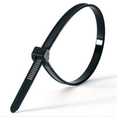 Zyperzs Premium Nylon Cable Ties Black Color (200 Quantity) (Size 350mm x 4.8mm) used for various applications like solar, garden, workshop