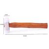 LOVELY Lilyton 50 mm Head Plastic Hammer Wooden Handle with 2 Spare Plastic Mallet/Tip view 2