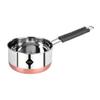 Meqstore Stainless Steel Copper Bottom Flat Base Stove Bottom Sauce Pan, Milk Pan, Tea & Coffee Pot Tapeli Patila Cookware Container with Handle 1700 ml view 1