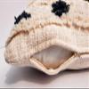 pepme Cotton Tufted Pillow Cushion Cover Hand-Woven Knitted, Rows Dots Pattern for Living Room, Sofa, Chair (16x16 inches, Off-White, Orange) view 4
