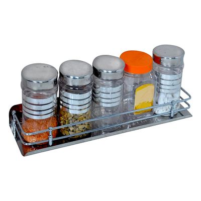 Stone Stainless Steel Multi Purpose Bathroom Shelf Rack Kitchen Shelf Wall Mount (18 x 5 Inches)