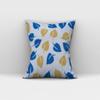 pepme Printed Cushion Cover Set of 5, 16 x 16 inches with Inside Foam Back Roto Hidden Zipper (Multicolor, Abstract, Waves, Leaves) view 2