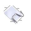 ZIVIK 4Pcs Stainless Steel Wall Hangers, Bath Towel Double Hook, Self Adhesive Hooks Stick On Wall Hanging Door Clothes Holder Utility Hanging Hooks Storage (Transparent) (4, Double Hook) view 4