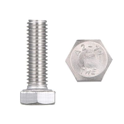 DIN933 304 Stainless Steel Outer Hexagon Screw