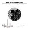 DIN933 304 Stainless Steel Outer Hexagon Screw M-4 * 35 view 2