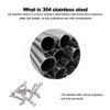 DIN933 304 Stainless Steel Outer Hexagon Screw view 2