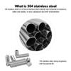 DIN916 304 Stainless Steel Bolt Grub Screw Cup Point Hex Socket Set view 2