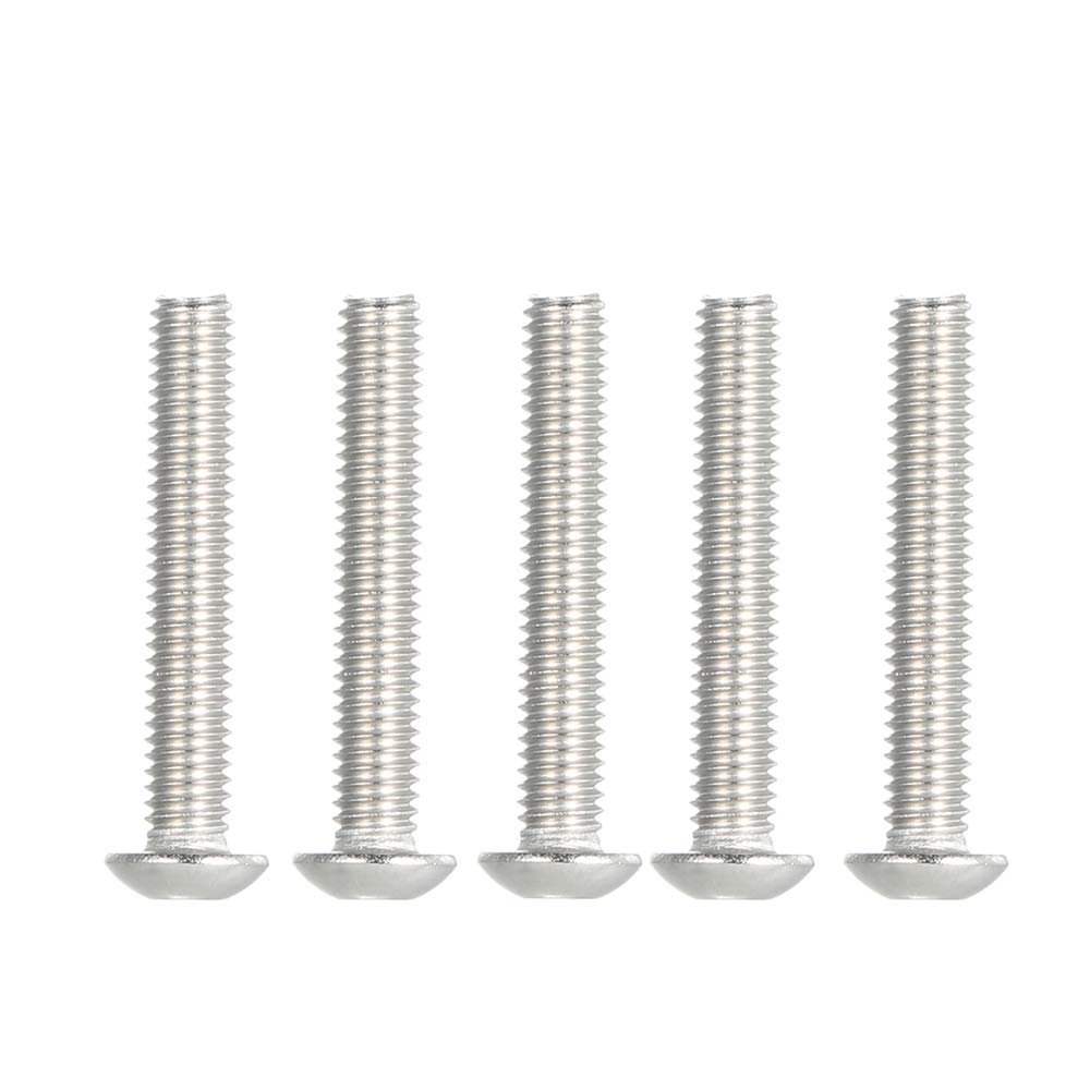 A2 IS07380 304 Stainless Steel Hex Screw Socket Button Bolts Screws M4*25