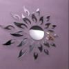 Bikri Kendra Acrylic Wall Mount Sun 3D Decorative Mirror Wall Stickers- Silver (Art BK 21N08) view 2