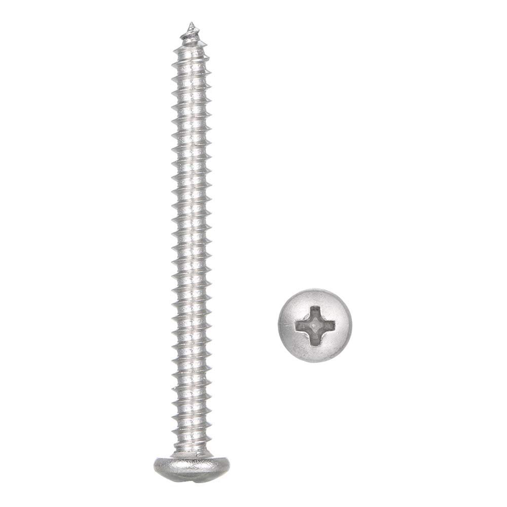 A2 DIN7981#10 4.8mm 304 Stainless Steel Screw Countersunk Self Tapping Wood Screws 4.8mm*50mm