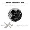 A2 DIN7981#10 4.8mm 304 Stainless Steel Screw Countersunk Self Tapping Wood Screws 4.8mm*50mm view 3