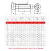M3 DIN912-A2 Stainless Steel Allen Bolt Socket Cap Screws Hex Screw M3*18 view 2