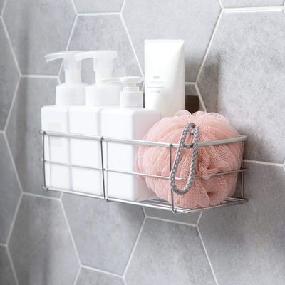 ZIVIK Wall Mounted Stainless Steel Multi Purpose Bathroom Shelf/Rack/Kitchen Shelf/Bathroom Shelves and Racks Steel Wall Mounted Organizer for Home
