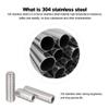 DIN916 304 Stainless Steel Bolt Grub Screw Cup Point Hex Socket Set view 3