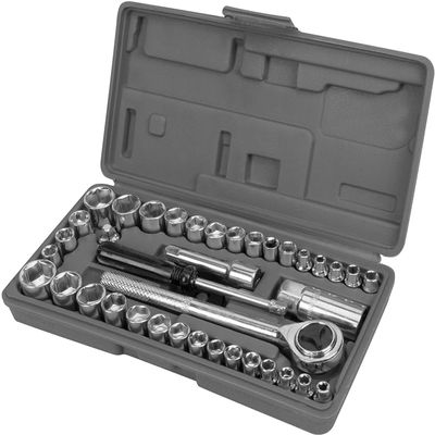 MAHA classic 40 in 1 Screw Driver Set Automobile Motorcycle Socket Wrench Sleeve Suit Hardware Auto Car Repair Tool Set for Car and Bike Maintenance socket set Home Applications Maintenance Socket set