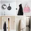 JIALTO 10 PCS Large Adhesive Hooks 22Ib(Max), Waterproof and Rustproof Wall Hooks for Hanging Heavy Duty, Stainless Steel Towel and Coats Hooks to use Inside Kitchen, Bathroom, Home and Office view 3