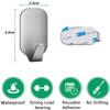 HASTHIP 8 Pack Stainless Steel Adhesive Wall Hanger Self Adhesive Hooks Waterproof Heavy Duty Sticky Wall Hooks for Hanging Bathroom Kitchen Robe Coat Towel Kitchen Utensils (Narrow Hook) view 2