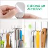 HASTHIP 8 Pack Stainless Steel Adhesive Wall Hanger Self Adhesive Hooks Waterproof Heavy Duty Sticky Wall Hooks for Hanging Bathroom Kitchen Robe Coat Towel Kitchen Utensils (Narrow Hook) view 3