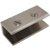 RiseOm Rectangular Shape Glass Clip Clamp Bracket/U Bracket of Brass (pack of 12, 12mm U) view 1