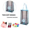 Savpesh Plastic Bag Holder, Dispenser Hanging Storage Mesh Garbage Big/Trash Bags Organizer Recycling Grocery Shopping Pocket Hanging Containers for Kitchen view 4