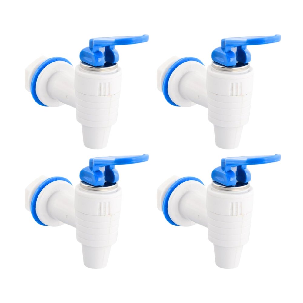 AMPEREUS Water Dispenser Tap/RO Tap Replacement Filter Nal Durable Leak-Proof Faucet for Mud Pot RO Water Dispenser Can, Kent, Dolphin, Aqua (Pack of 4)